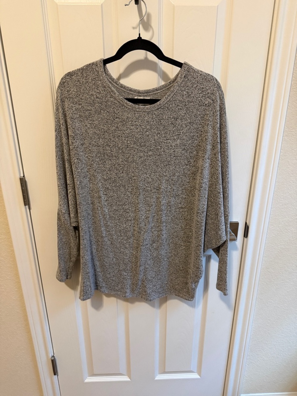 Maurices Gray Drop-Shoulder Crewneck Sweatshirt
